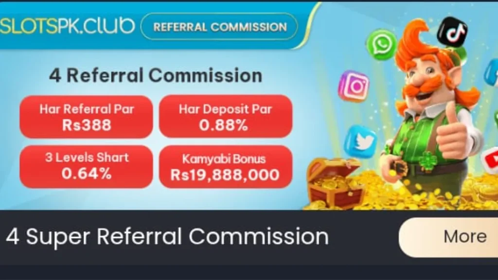Slots PK referral bonuses
